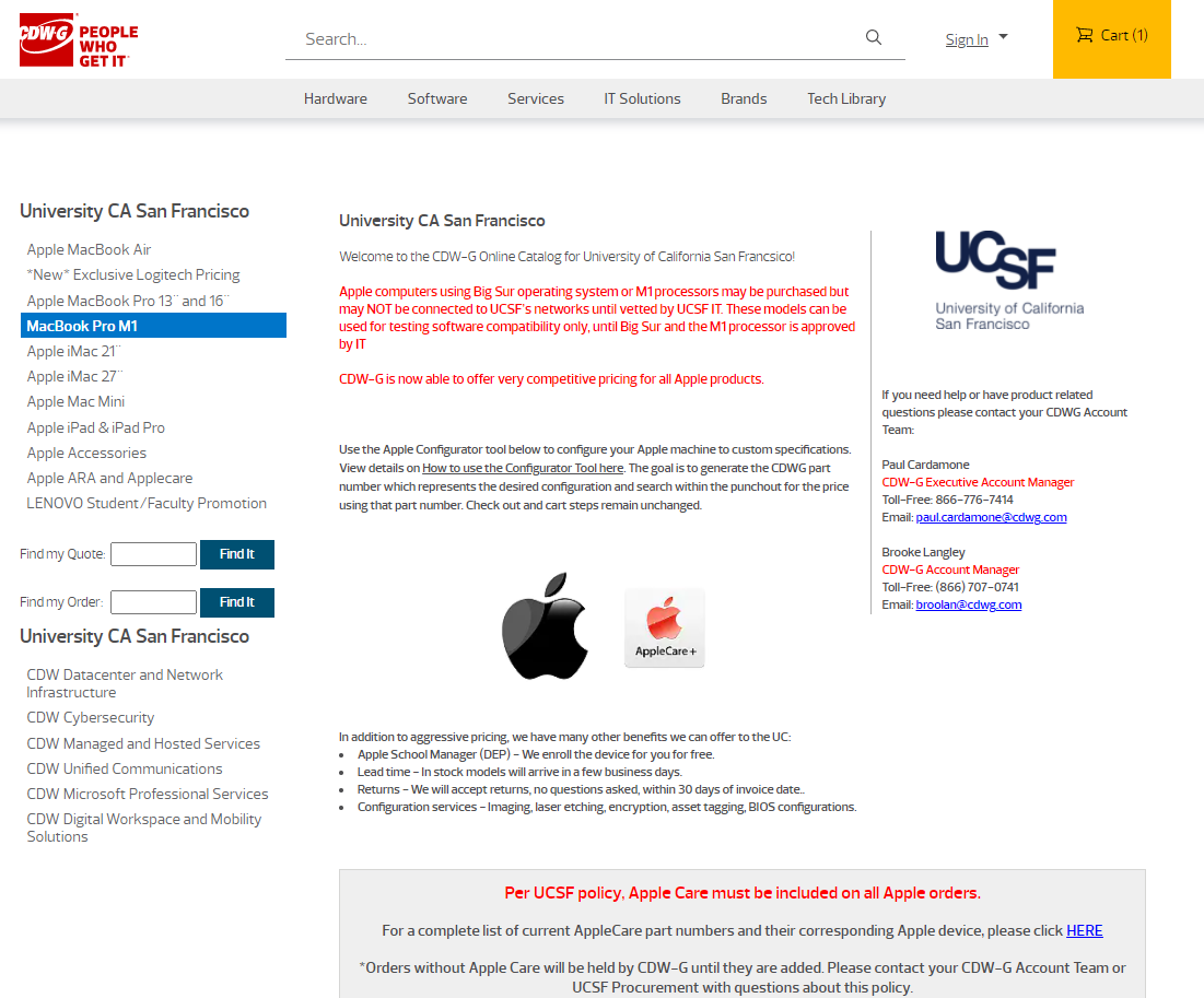New CDWG Landing Page Supply Chain Management